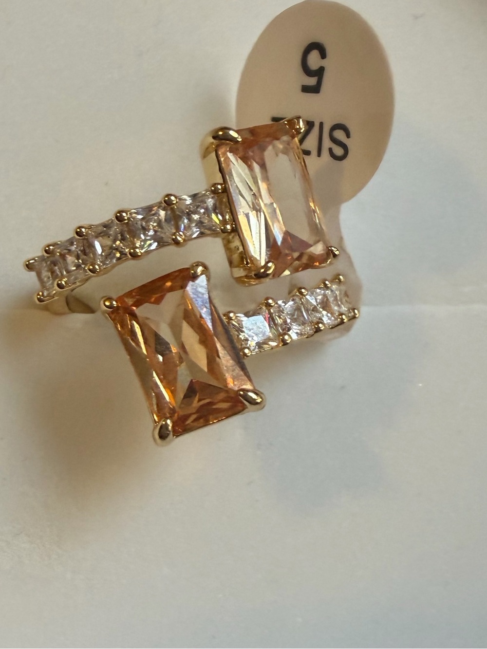 BP ring on gold plating- Size 5